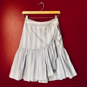 A New Day™ Ruffle Midi Pale Blue Skirt SZ XS